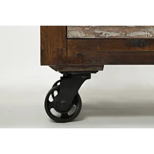 Painted Canyon Rustic Solid Wood 9 Drawer Accent Chest With Caster Wheels