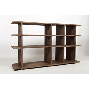 Conundrum Modern Distressed Solid Wood Bookcase
