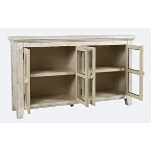 Rustic Shores 4 Door Low Cabinet