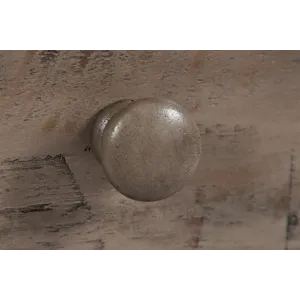 Rustic Shores Distressed Acacia USB Charging Chairside End Table