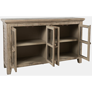 Rustic Shores 4 Door Low Cabinet