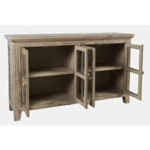 Rustic Shores 4 Door Low Cabinet