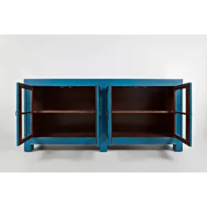 Aquitaine 70\" Transitional Style Four Door Sideboard Cabinet