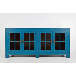 Aquitaine 70\" Transitional Style Four Door Sideboard Cabinet