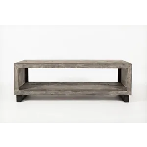 Mulholland Drive 56\" Modern Distressed Solid Wood Coffee Table
