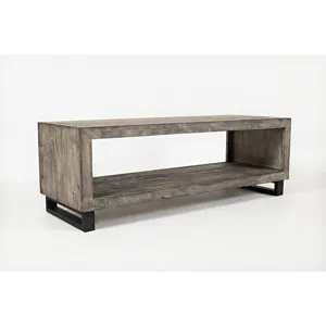Mulholland Drive 56\" Modern Distressed Solid Wood Coffee Table