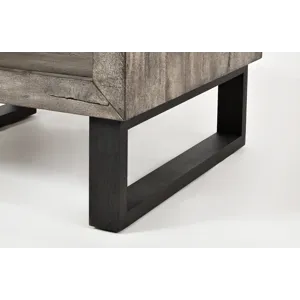 Mulholland Drive Modern Distressed Solid Wood End Table