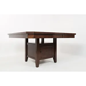Manchester Contemporary Adjustable Height Storage Square 54\" Dining Table