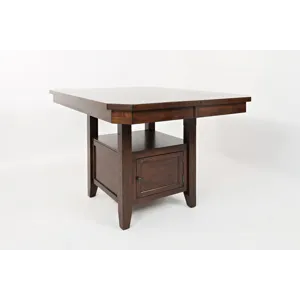 Manchester Contemporary Adjustable Height Storage Square 54\" Dining Table