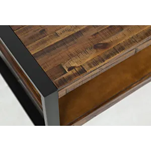 Loftworks Modern Industrial Distressed Acacia 48\" Coffee Table