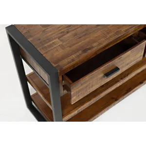 Loftworks Modern Industrial Distressed Acacia 50\" Sofa Table With Drawers