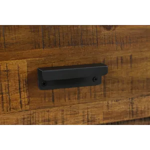 Loftworks Modern Industrial Distressed Acacia 50\" Sofa Table With Drawers