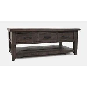 Madison County 3 Drawer Cocktail Table