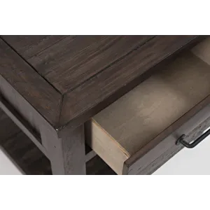 Madison County Rustic Reclaimed Pine Farmhouse Harris End Table