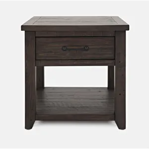Madison County Rustic Reclaimed Pine Farmhouse Harris End Table