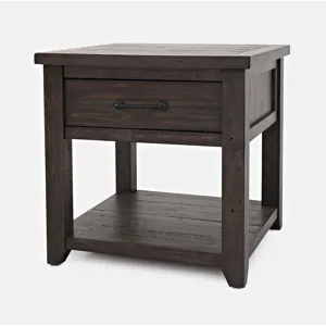 Madison County Rustic Reclaimed Pine Farmhouse Harris End Table