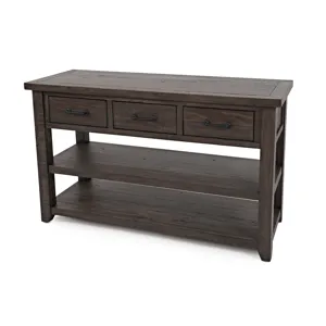 Madison County Rustic Reclaimed Pine Farmhouse Harris 50\" Sofa Console Table