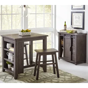 Madison County Rustic Reclaimed Solid Wood Farmhouse 32\" Barn Door Accent Cabinet