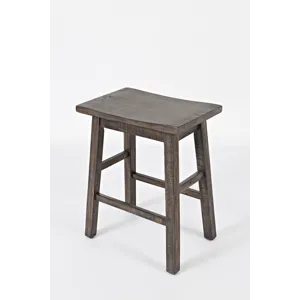 Madison County Rustic Reclaimed Solid Wood Farmhouse 3 Piece Counter Height Dining Set