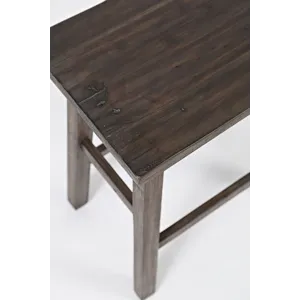 Madison County Rustic Reclaimed Solid Wood Farmhouse 3 Piece Counter Height Dining Set