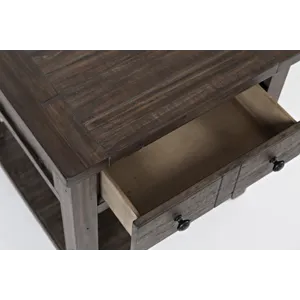 Madison County Rustic Reclaimed Pine Farmhouse End Table