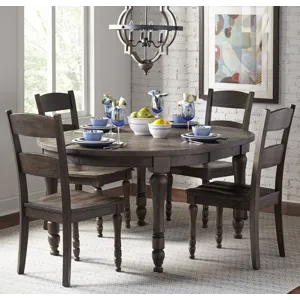 Madison County Rustic Reclaimed Pine Farmhouse Ladderback Dining Chair(Set Of 2)