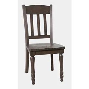 Madison County Rustic Reclaimed Pine Farmhouse Slatback Dining Chair(Set Of 2)