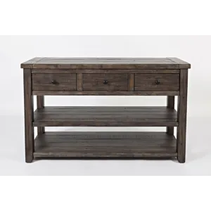 Madison County Rustic Reclaimed Solid Wood Farmhouse Sofa 50\" Sofa Table