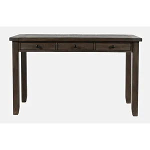 Madison County Rustic Reclaimed Solid Wood Farmhouse USB Charging Desk