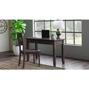 Madison County Rustic Reclaimed Solid Wood Farmhouse USB Charging Desk