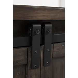 Madison County 50\" Rustic Reclaimed Pine Farmhouse Barn Door Coffee Table