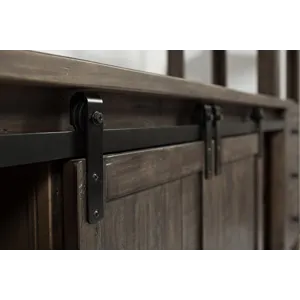 Madison County Rustic Reclaimed Pine Farmhouse Entertainment Center With 60\'\' TV Console