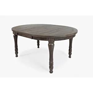Madison County Rustic Reclaimed Pine Farmhouse Round To Oval 66\" Dining Table