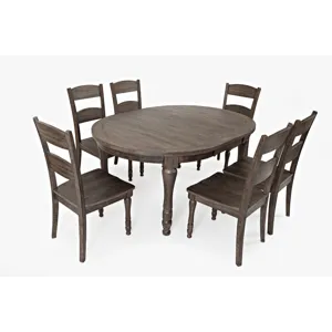 Madison County Reclaimed Pine 66\" Oval Farmhouse Seven-Piece Dining Set