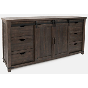 Madison County 70" Barn Door Server - Barnwood