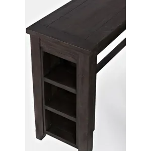 Madison County Rustic Reclaimed Pine Farmhouse Four Piece Sofa Table Set With Barstools