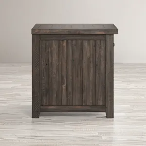 Madison County Rustic Reclaimed Pine Farmhouse Chairside Table