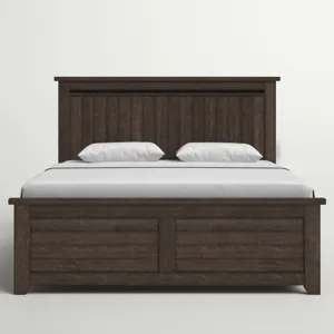 Madison County Rustic Reclaimed Pine Farmhouse Panel Bed - Queen