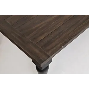 Madison County Rustic Reclaimed Pine Farmhouse Rectangle Extension Dining Table