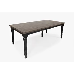 Madison County Rustic Reclaimed Pine Farmhouse Rectangle Extension Dining Table