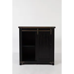 Madison County Rustic Reclaimed Solid Wood Farmhouse 32\" Barn Door Accent Cabinet