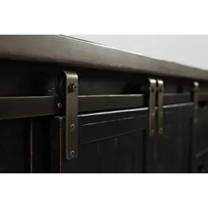 Madison County Rustic Reclaimed Solid Wood Farmhouse 60\" Barn Door Server