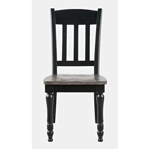 Madison County Rustic Reclaimed Pine Farmhouse Slatback Dining Chair(Set Of 2)