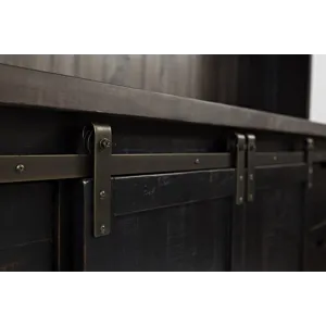 Madison County Rustic Reclaimed Solid Wood Farmhouse Hutch Server