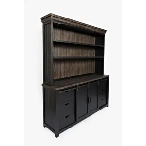 Madison County Rustic Reclaimed Solid Wood Farmhouse Hutch Server