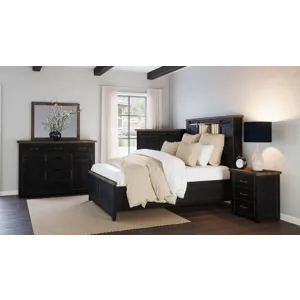 Madison County Rustic Reclaimed Pine Farmhouse Barn Door Bed - King