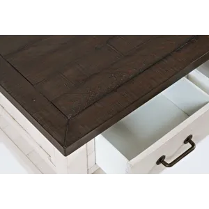 Madison County 48\" Rustic Reclaimed Pine Farmhouse Harris 3 Drawer Coffee Table