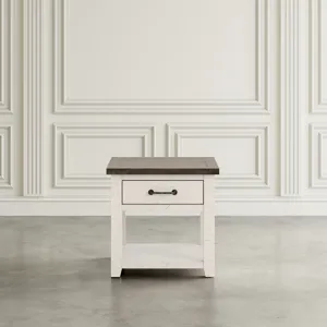 Madison County Rustic Reclaimed Pine Farmhouse Harris End Table