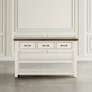 Madison County Rustic Reclaimed Pine Farmhouse Harris 50\" Sofa Console Table