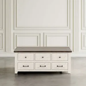 Madison County Modern Farmhouse Three Piece Living Room Lift-Top Coffee And End Table Set